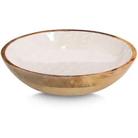 Zeller Schale Mangoholz Beige Ø 25 cm