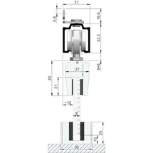 Woelm GmbH HELM Abdeckkappe für Laufprofil Aluminium silberfarbig eloxiert