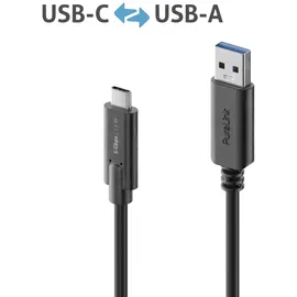 PureLink USB-C auf USB-A 1,5 m Schwarz