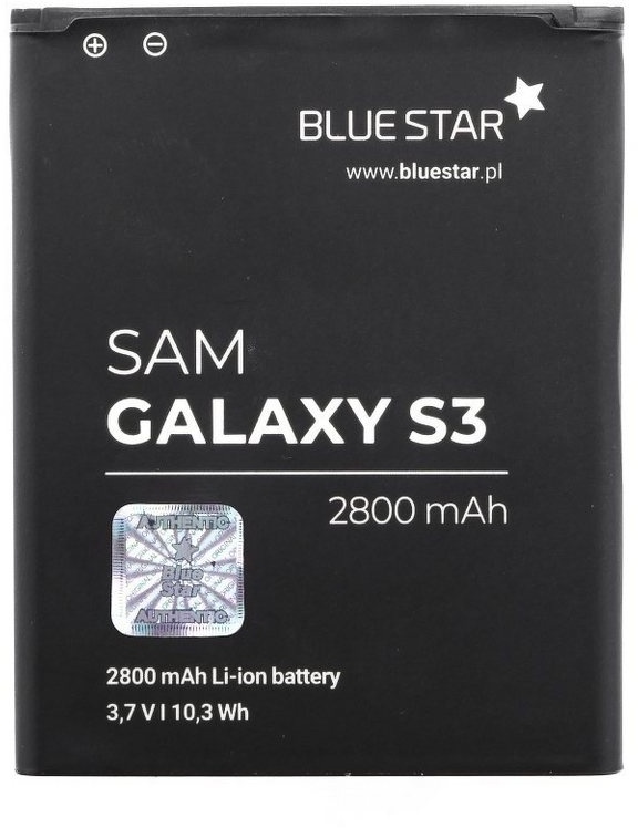 BlueStar Akku Ersatz kompatibel mit Samsung I9300 Galaxy S3 2800 mAh Smartphone-Akku