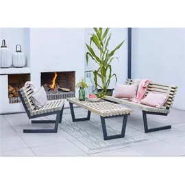 Plus Siesta Loungeset 1 - Sessel, Bank / Tisch und Sofa - 138 cm