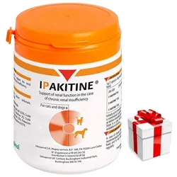 VETOQUINOL Ipakitin 180g für Katzen und Hunde zur Verbesserung der Nierenfunktion + Überraschung für den Hund
