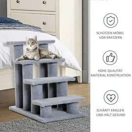 PawHut Tiertreppe 4 Stufen