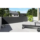 KS Handel 24 Premium Balkonsichtschutz Überlänge Sonnenschutz Balkonverkleidung (80x1200 cm Hellgrau)