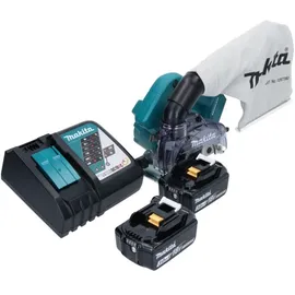 Makita - Dcc 500 Rf Akku Diamantschneider 18 V 125 Mm Brushless + 2x Akku 3,0 Ah + Ladegerät