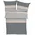 IBENA KOSIE Satin Grau/Beige 155 x 220 cm + 80 x 80 cm