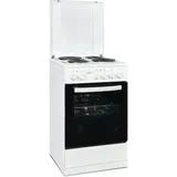 GGV Exquisit Exquisit Elektro-Standherd EH9-3-090 weiss | Energieeffizienzklasse A | 48 l Garraum | Massekochfeld, | Elektro-Standherd 50 cm