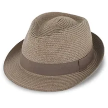 Fiebig Trilby Strohhut grau 55