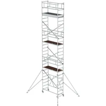 Günzburger MUNK Klappgerüst 0,75 x 1,80 m mit Ausleger, Plattformhöhe 6,80 m