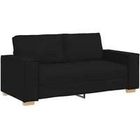 VidaXL 2-Sitzer Sofa Schwarz 140 cm Stoff
