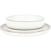 Testrut Tafelservice 12-tlg. weiss/grau