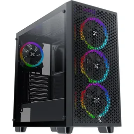 XIGMATEK EN42522 Gaming G Pro Schwarz ARGB, 4 Lüfter, Glasfenster