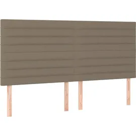 vidaXL Boxspringbett 180 x 200 cm Taupe