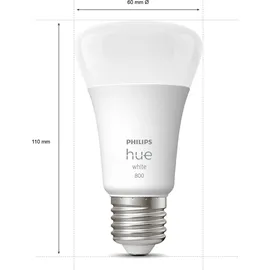 Philips Hue White E27 Viererpack 4x800lm 60W