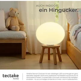 Tectake tectake® Kugelleuchte, mit LED-Beleuchtung, 12 W, inklusive Erdspieß