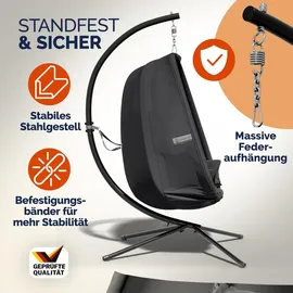 CASARIA Hängesessel XXL Grau