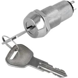 Schlüsselschalter, ON-ON, Ø19mm, Schlüssel mit Zufallscode