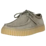 CLARKS Schnürschuhe Torhill Low mit großer, gerippter Außensohle 5357 Sage Suede 40 - 40