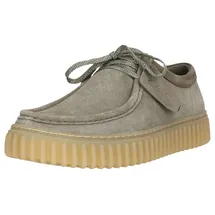 CLARKS Schnürschuhe Torhill Low mit großer, gerippter Außensohle 5357 Sage Suede 40 - 40