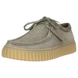 CLARKS Schnürschuhe Torhill Low mit großer, gerippter Außensohle 5357 Sage Suede 40 - 40