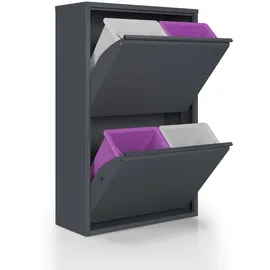 BoGi Mülltrennsystem 15 l Grau