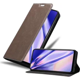 Cadorabo Book Invisible Magnet Cover (Galaxy A31), Smartphone Hülle, Braun