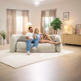 Intex Couch Viskose 2-Sitzer Grau