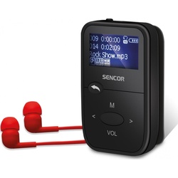 Sencor SFP 4408BK MP3 Player (8 GB), MP3 Player + Portable Audiogeräte, Schwarz