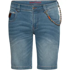 Bruno Banani Jeansshorts Set, mit Band, 2% Stk. bequemer Sitz, gerade Beinform, mit praktischen Taschen Gr. 38 N-Gr, light blue u, , 90289608-38 N-Gr