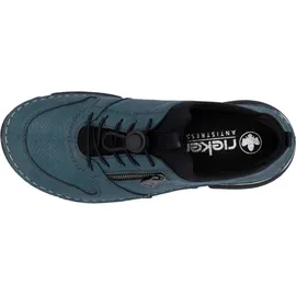 Rieker Slipper/Kletthalbschuh Freizeit (casual) 45951-15 - blau, - 36