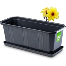 Kadax Blumenkasten 40 x 17 x 15 cm Anthrazit