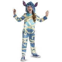 Disney Lilo & Stitch Mummy Stitch Kostüm-Overall für Kinder, offiziell lizenziert, perfekt für Halloween, mit lustigem Mummy Stitch-Design, für Kinder von 7–8 Jahren