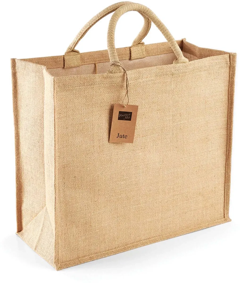 Westford Mill Jute Shopper Jumbo Jute-Tasche W408