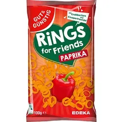 GUT&GÜNSTIG Kartoffelringe Paprika Chips 100,0 g