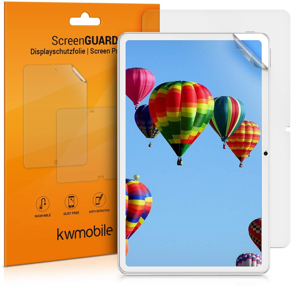 kwmobile 2X Tablet Schutzfolie kompatibel mit Huawei MatePad (10.4") Folie - Full Screen Protector - Tablet Displayfolie entspiegelt