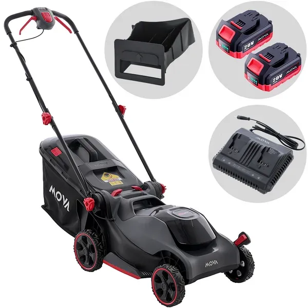MOVA GL417  Akku-Rasenmäher  40V 4 Ah (2 Akkus x 20 V) Schnittbreite 43 cm