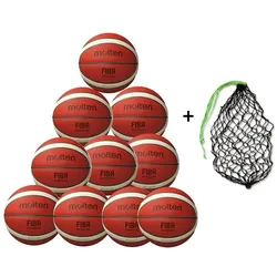 Molten Basketball BXG5000 - 10er Ballpaket mit Ballnetz