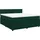 vidaXL Boxspringbett 180 x 200 cm Dunkelgrün