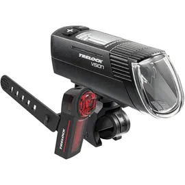 Trelock Set, LS 760 I-GO Vision 100 LUX und LS740 VECT Rücklicht mit Halter, LED, USB schwarz