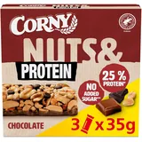 CORNY Nussriegel Schoko 3 x 35 g