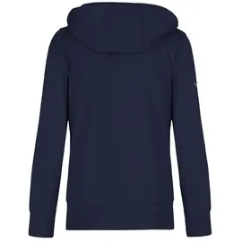 TRIGEMA Sweatjacke "TRIGEMA Kapuzenjacke", Damen, Gr. S, blau (navy), 50% Baumwolle, 50% Polyester, casual, Sweatjacken