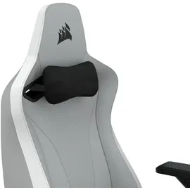 Corsair TC200 Plush Leatherette Grau/Weiß Gaming-Stuhl