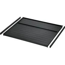 SOTech Ninka eins2vier Deckelplatte + Deckelführungsleiste für Korpusbreite 600 mm dunkelgrau, Seitenstärke 16 mm Abfalltrennsystem Abfall von SOTECH