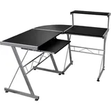 Eck-Computertisch | L-Form | Bürotisch | Tastaturauszug | Monitorständer | 132cm