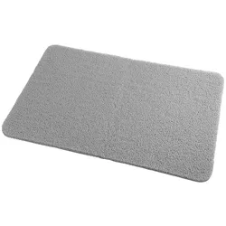 Duschmatte MAXIMEX "Wellness", grau, rechteckig (40cm x 60cm),, Badematten, Reinigung und Massage der Füße, rutschfester Netzboden, Wasserablauf