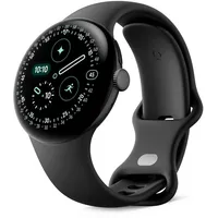 Google Pixel Watch 4 41 mm Aluminiumgehäuse Matte Black/Sportarmband Obsidian