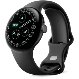 Google Pixel Watch 4 41 mm Aluminiumgehäuse Matte Black/Sportarmband Obsidian