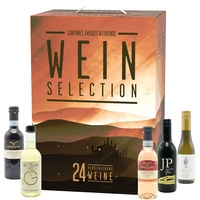 Kalea Wein Selection | 24 ausgewählte Weine aus 7 Ländern Rotwein Weißwein Rosé Weine | Weingeschenk für Männer und Frauen