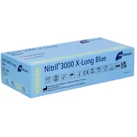 Meditrade GmbH Nitril 3000 X-Long Blue UH unsteril Gr.L