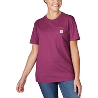 CARHARTT WORKW POCKET S/S T-SHIRT 103067 - magenta agate - S